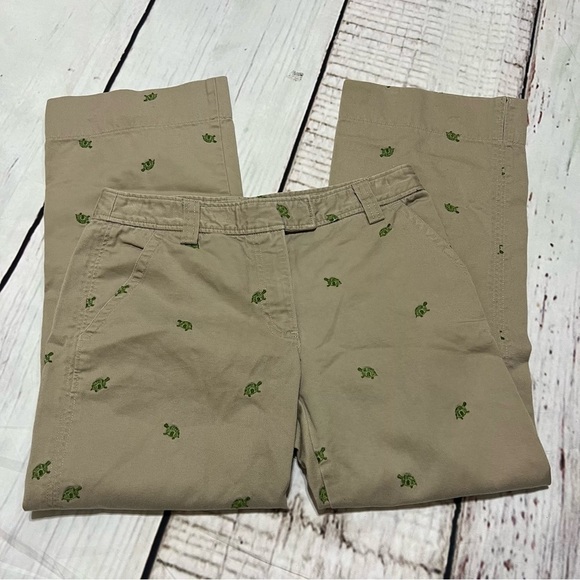 J.CREW Chinos cropped/capri pants khaki 100%cotton size 2 GUC - Picture 3 of 15